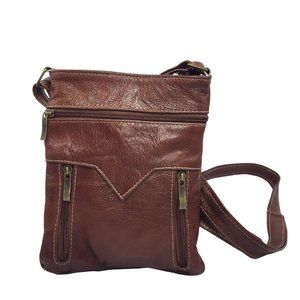 Genuine Leather Crossbody bag. Handcrafted. Honey color. Handmade. Western